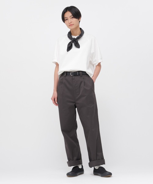 MHL.（エムエイチエル） tシャツ 半袖 DRY COTTON JERSEY レディース