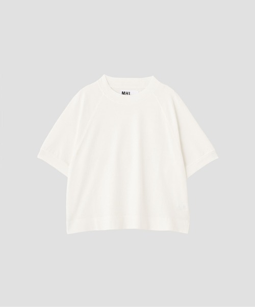 MHL.（エムエイチエル） tシャツ 半袖 DRY COTTON JERSEY レディース