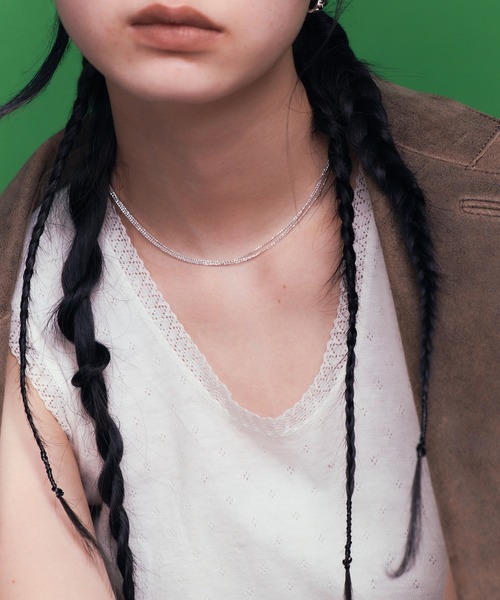 ネックレス 「silver925」Triple ballchain Nec / トリプルボールチェーンネックレス レディース メンズの画像