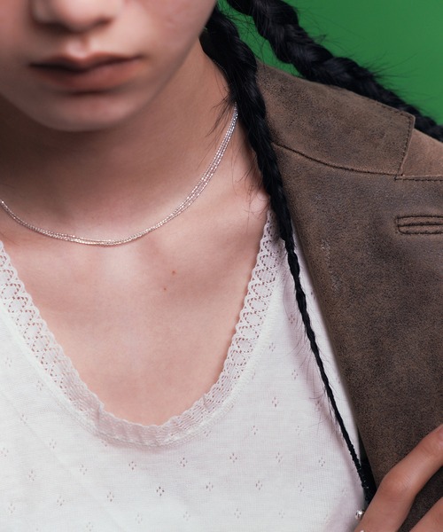 ネックレス 「silver925」Triple ballchain Nec / トリプルボールチェーンネックレス レディース メンズの画像