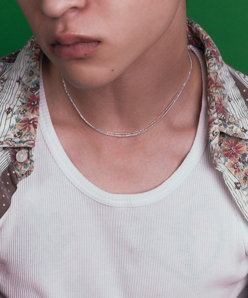 ネックレス 「silver925」Triple ballchain Nec / トリプルボールチェーンネックレス レディース メンズの画像
