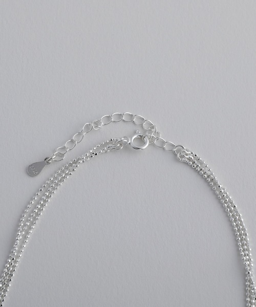 ネックレス 「silver925」Triple ballchain Nec / トリプルボールチェーンネックレス レディース メンズの画像