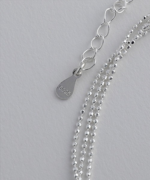 ネックレス 「silver925」Triple ballchain Nec / トリプルボールチェーンネックレス レディース メンズの画像