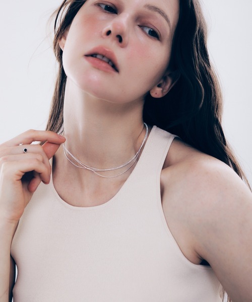 ネックレス 「silver925」Triple ballchain Nec / トリプルボールチェーンネックレス レディース メンズの画像