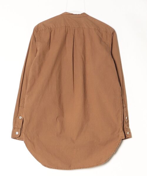 「Yarmo」 長袖シャツ S ブラウン メンズ_画像2