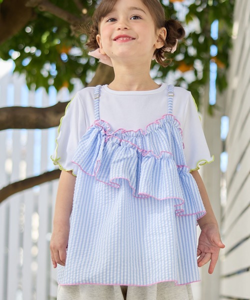 Piet tシャツ ストライプビスチェ＆メローTセット キッズ 子供服