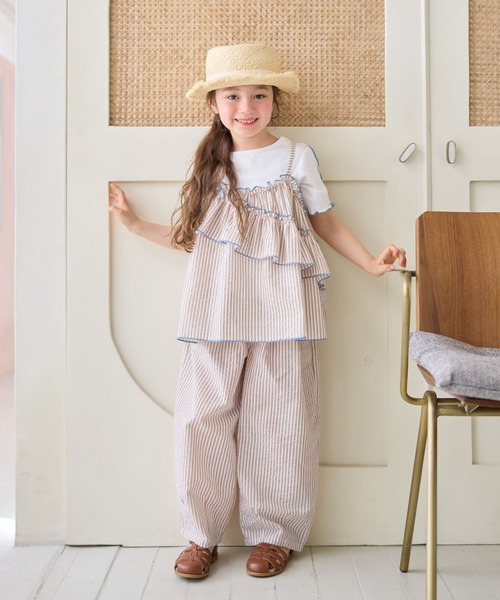 Piet tシャツ ストライプビスチェ＆メローTセット キッズ 子供服