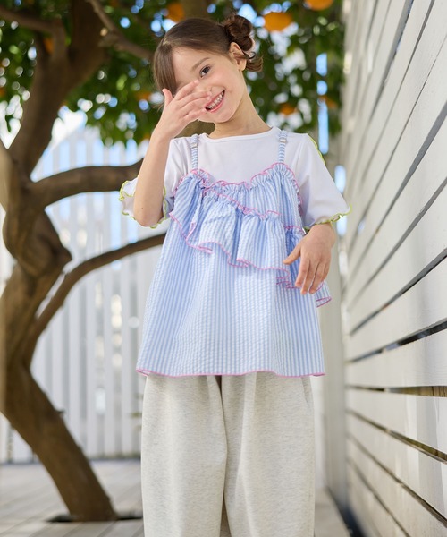 Piet tシャツ ストライプビスチェ＆メローTセット キッズ 子供服