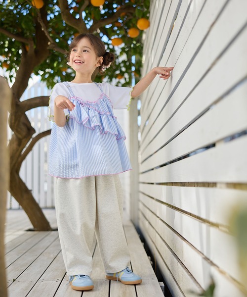Piet tシャツ ストライプビスチェ＆メローTセット キッズ 子供服