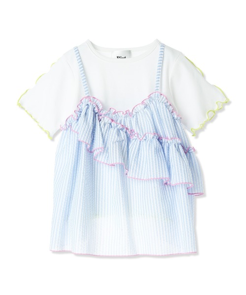 Piet tシャツ ストライプビスチェ＆メローTセット キッズ 子供服