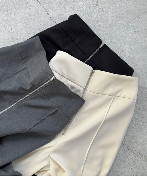 「feepur」 スラックス MEDIUM ブラック レディース_画像2