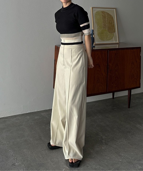 「feepur」 スラックス MEDIUM ブラック レディース_画像5