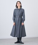 「ANAYI」 シャツワンピース 38 カーキ...の詳細画像4