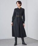 「ANAYI」 シャツワンピース 38 カーキ...の詳細画像5