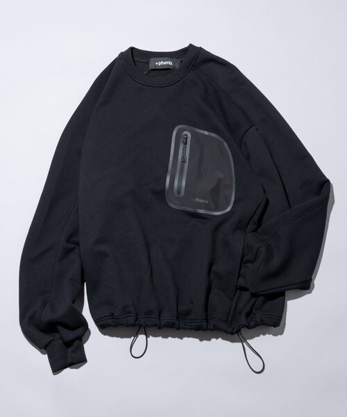 「+phenix」 スウェットカットソー MEDIUM グレー メンズ_画像3