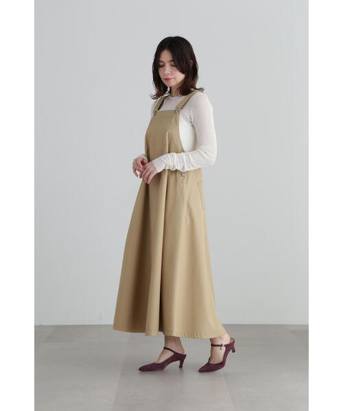 「JILL STUART」 サロペットスカート 4 ベージュ レディース_画像3