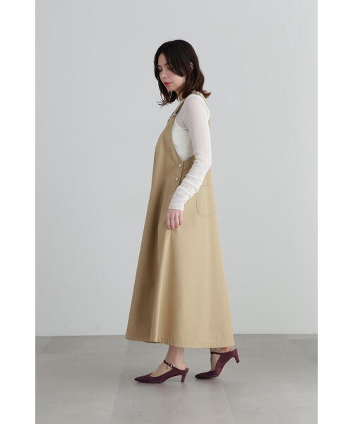 「JILL STUART」 サロペットスカート 4 ベージュ レディース_画像4
