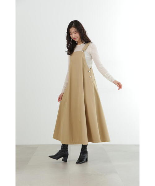 「JILL STUART」 サロペットスカート 4 ベージュ レディース_画像9