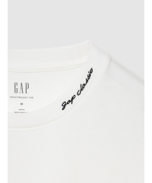 tシャツ ヘビーウェイト GAPロゴ リラックスフィット クロップドTシャツ メンズ レディースの画像