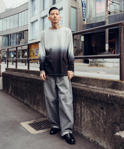 「Subciety」 長袖Tシャツ LARGE ブラック メンズ_画像6