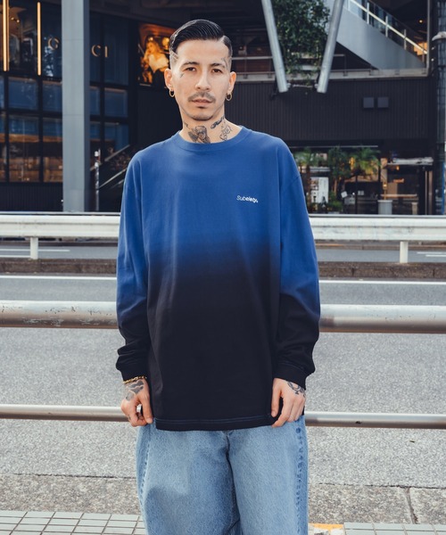 「Subciety」 長袖Tシャツ LARGE ブラック メンズ_画像8