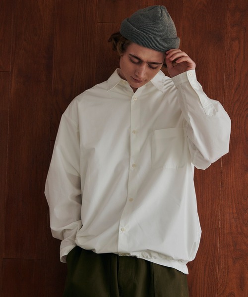 MAISON CLUB（メゾンクラブ） シャツ 「MAISON CLUB」Broad Drawcord