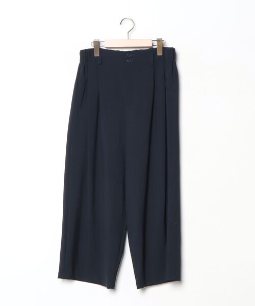 お値下げプランテーション前後着用可能ネイビー ストライプ パンツ Plantation（プランテーション） パンツ M size ネイビー レディース