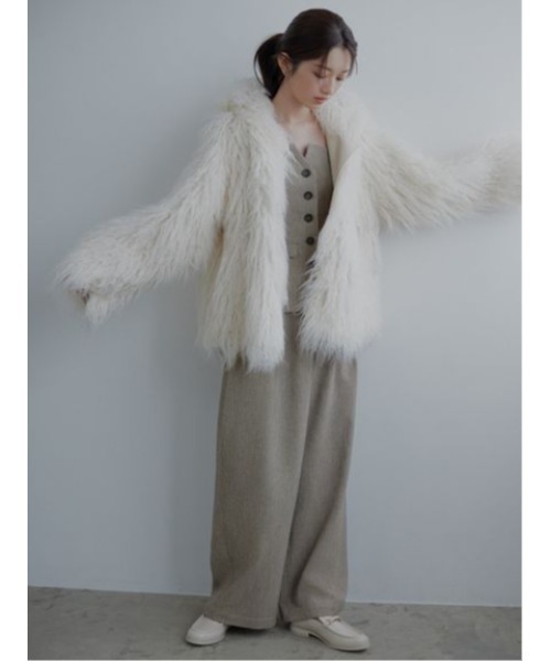 「SNIDEL」 パンツ 0 ベージュ レディース_画像3