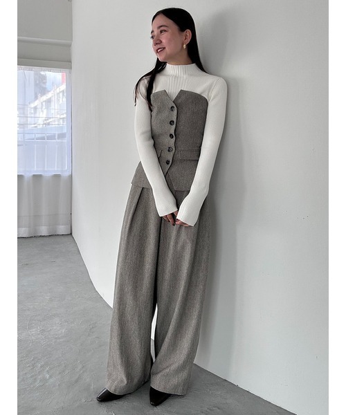 「SNIDEL」 パンツ 0 ベージュ レディース_画像5