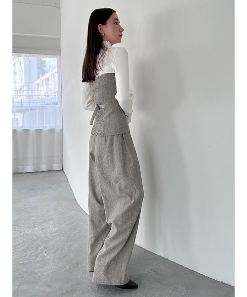 「SNIDEL」 パンツ 0 ベージュ レディース_画像6