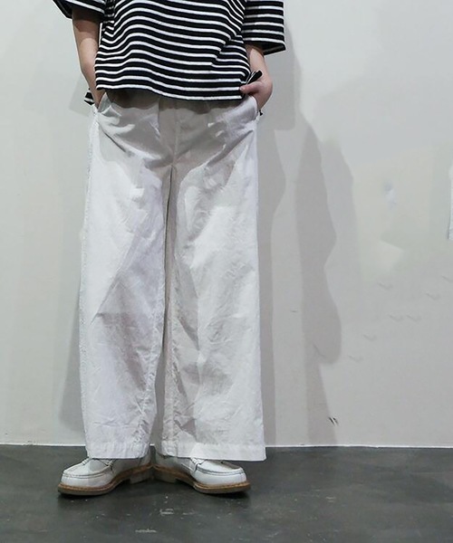 vent blanc（ヴァンブラン） ワイドパンツ パンツ コットンローン