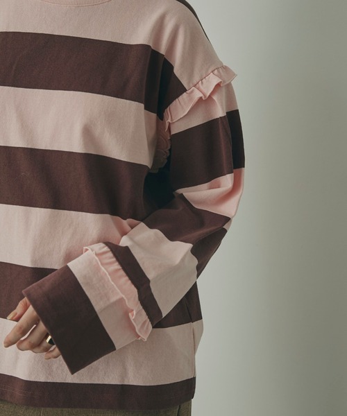 「mici」 長袖カットソー ONE SIZE ピンク レディース_画像2