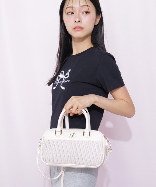 JILL by JILL STUART パールミラーJボストンバッグ JILL by JILL STUART（ジルバイジルスチュアート） ショルダーバッグ