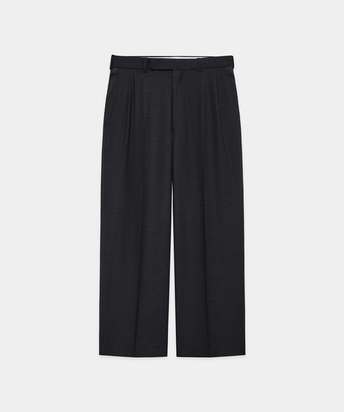 スラックス 「marka/マーカ」2/72ウール強撚トロピカル / ワンタックワイドトラウザーズ / ONE TUCK WIDE TROUSERSの画像