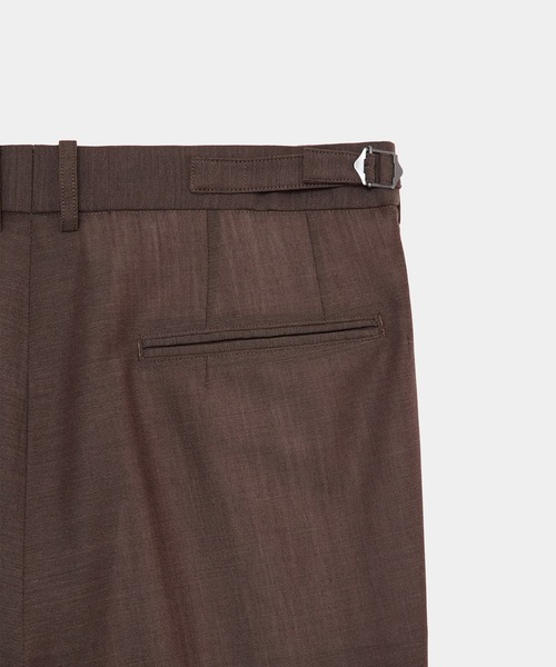 スラックス 「marka/マーカ」2/72ウール強撚トロピカル / ワンタックワイドトラウザーズ / ONE TUCK WIDE TROUSERSの画像