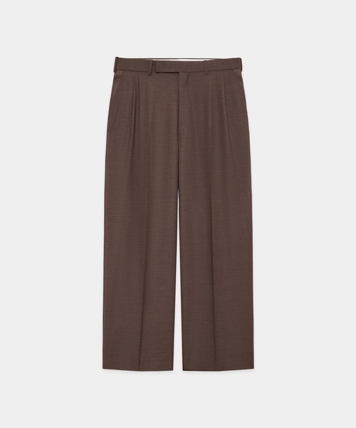 スラックス 「marka/マーカ」2/72ウール強撚トロピカル / ワンタックワイドトラウザーズ / ONE TUCK WIDE TROUSERSの画像