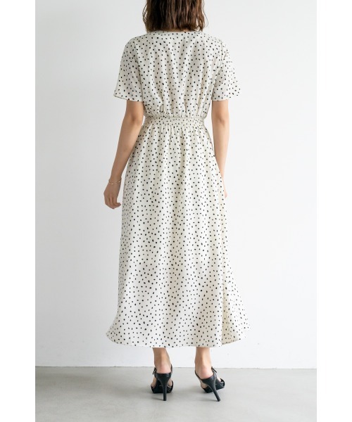 「M.deux」 半袖ワンピース MEDIUM ブラック レディース_画像6
