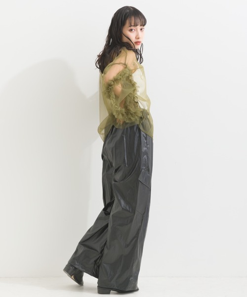 「terrace」 カーゴパンツ MEDIUM ブルーグレー レディース_画像7