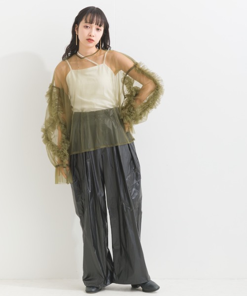 「terrace」 カーゴパンツ MEDIUM ブルーグレー レディース_画像8