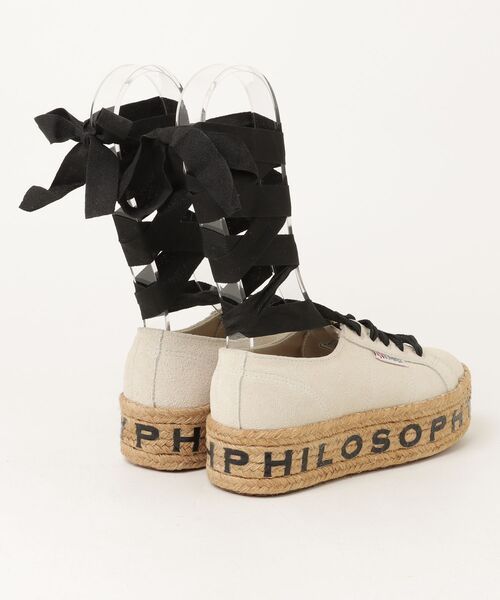 「SUPERGA」 シューズ「PHILOSOPHYコラボ」 38 ベージュ レディース_画像2