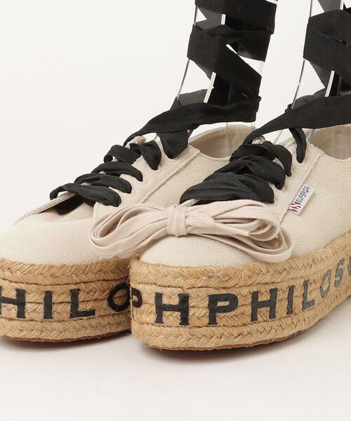 「SUPERGA」 シューズ「PHILOSOPHYコラボ」 38 ベージュ レディース_画像4