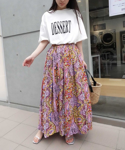 「CORNERS」 ロングスカート M グリーン レディース_画像2