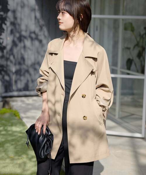 SLOBE IENA（スローブイエナ） トレンチコート 38 ベージュ レディース