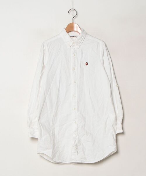 A BATHING APE 長袖シャツ A BATHING APE（アベイシングエイプ） ワンポイント長袖シャツ XX