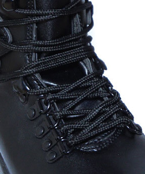 ★BLACKUP★ バクル付きトングブーツ 厚底ブーツ ローカット アンクルブーツ レースアップ