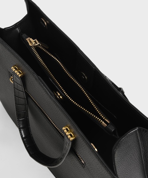 CHARLES ＆ KEITH トートバッグ バッグ クロックエフェクト