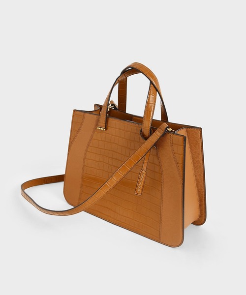 【国内配送】 ＆ CHARLES KEITH クロックエフェクト バッグ トートバッグ バッグ