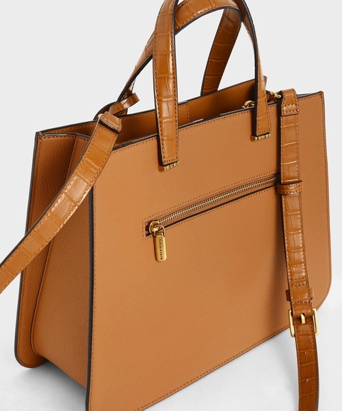CHARLES ＆ KEITH トートバッグ バッグ クロックエフェクト