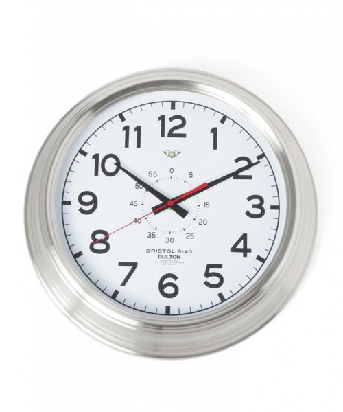 DULTON BRISTOL S-40 掛時計 ステンレススチール製 BAYFLOW（ベイフロー） 時計 WALL CLOCK BRISTOL S-40 : ZOZOTOWN