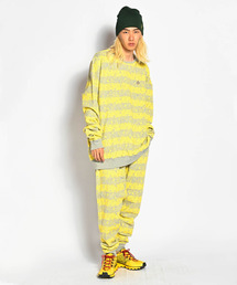 Skull Border Saluel Pants / スカルボーダーサルエルパンツ